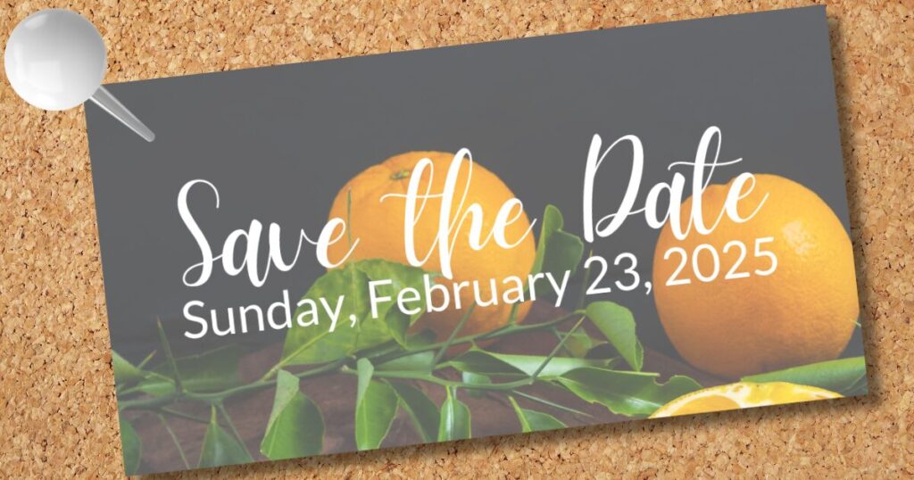Save the date Sunday, February 23, 2025